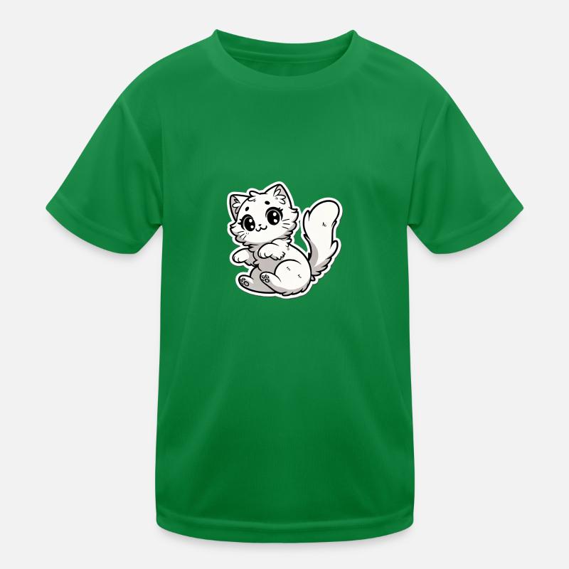Playful Kitten - Paws Up Kinder Funktions-T-Shirt