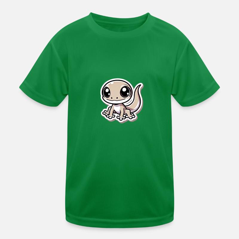 Cute Gecko - Big Eyes Charm Kinder Funktions-T-Shirt