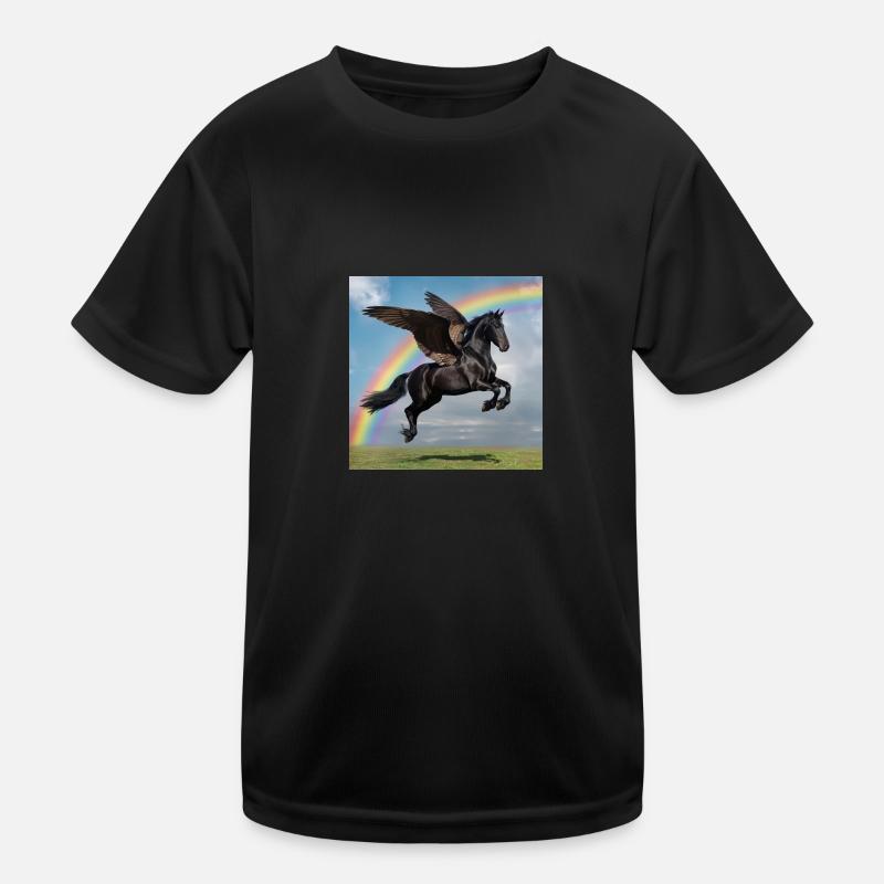 Rainbow Pegasus Kinder Funktions-T-Shirt