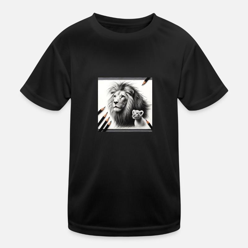 König Löwe IV Kinder Funktions-T-Shirt