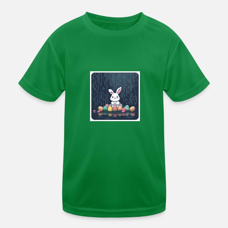 „Bunte Eier, flinker Hase“ Kinder Funktions-T-Shirt