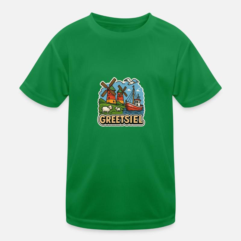 Greetsiel Kinder Funktions-T-Shirt
