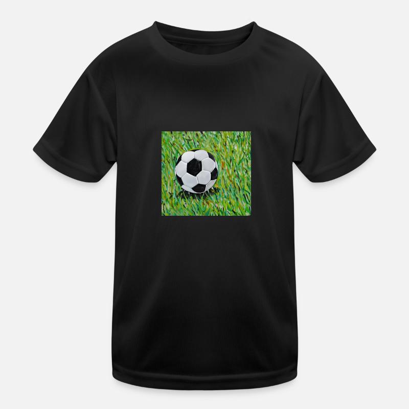 Fußball Gemälde Kinder Funktions-T-Shirt