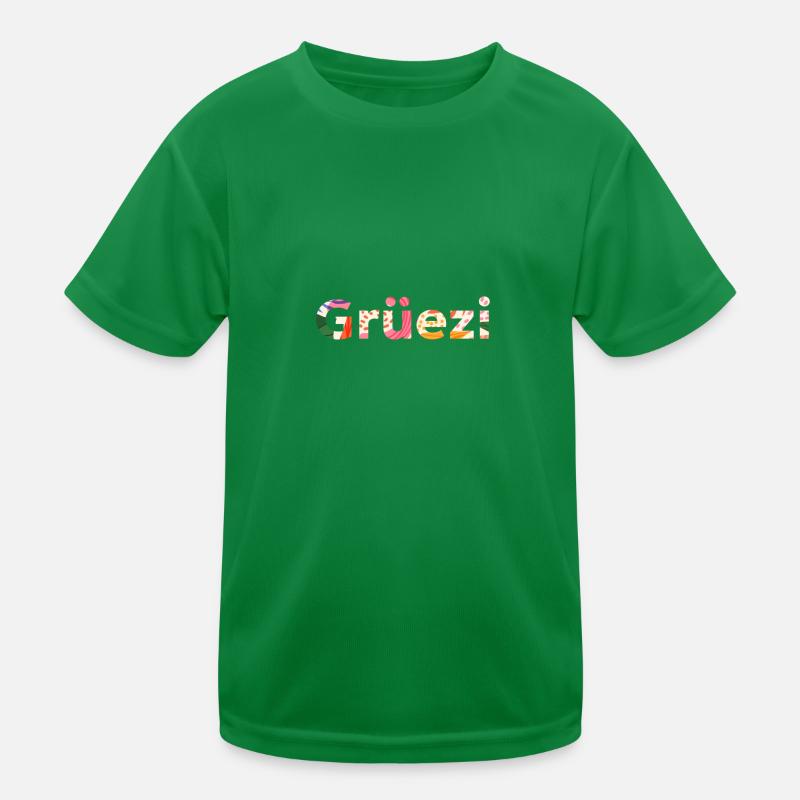 Grüezi Kinder Funktions-T-Shirt