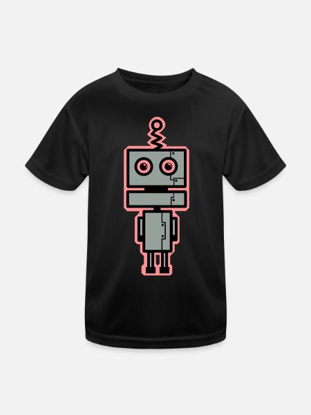 BETA - Kinder Funktions-T-Shirt - Schwarz - Vorne