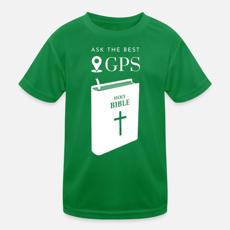 Le meilleur système de navigation est la Bible (blanche) T-shirt sport Enfant