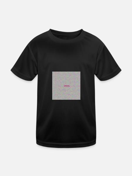 Infinity Hallyday - Kinder Funktions-T-Shirt - Schwarz - Vorne
