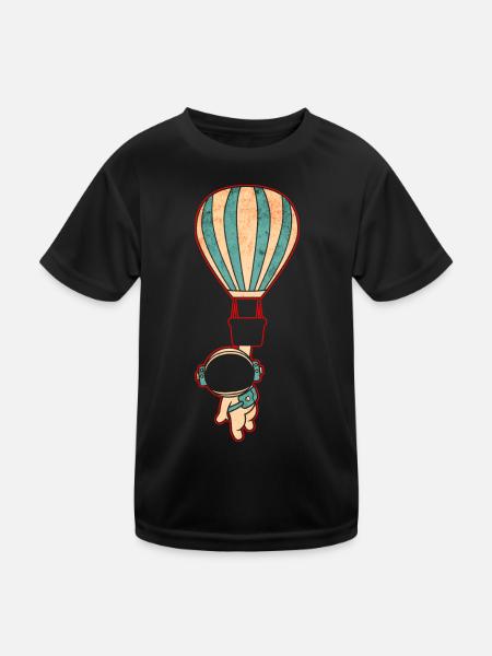 Astronaut Space - Kids Functional T-Shirt - black - Front