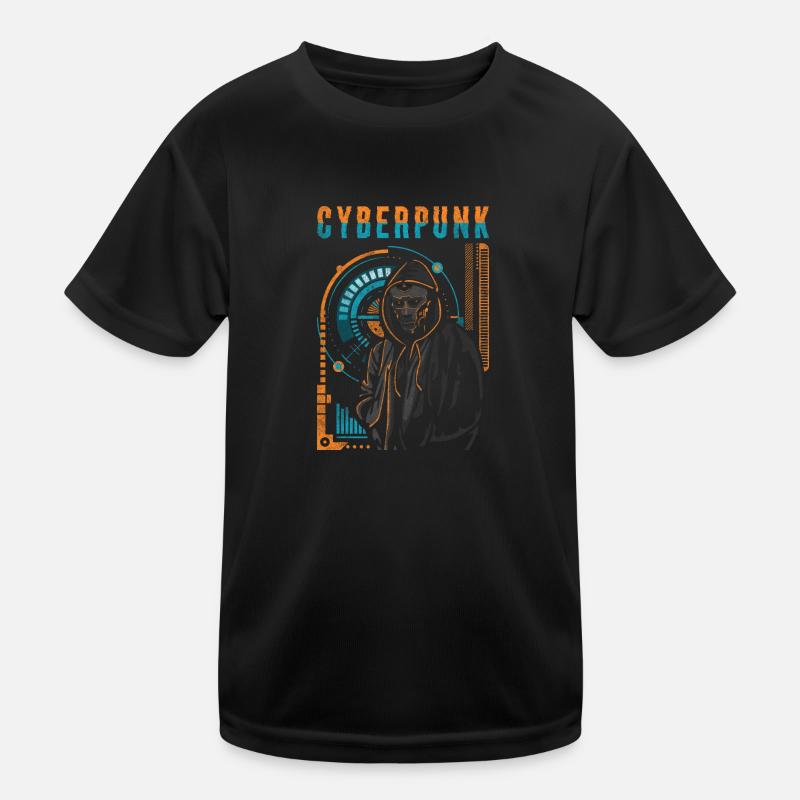 Cyborg Steampunk Tech Kinder Funktions-T-Shirt