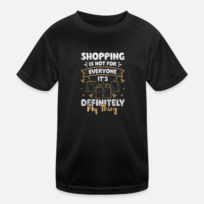Einkauf Shop Sucht Einkaufszentrum Kinder Funktions-T-Shirt