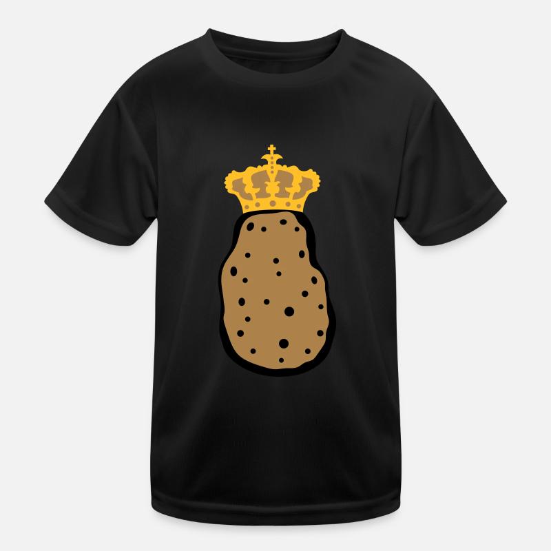 crown king koenigin princess prince ruler k Kids Functional T-Shirt