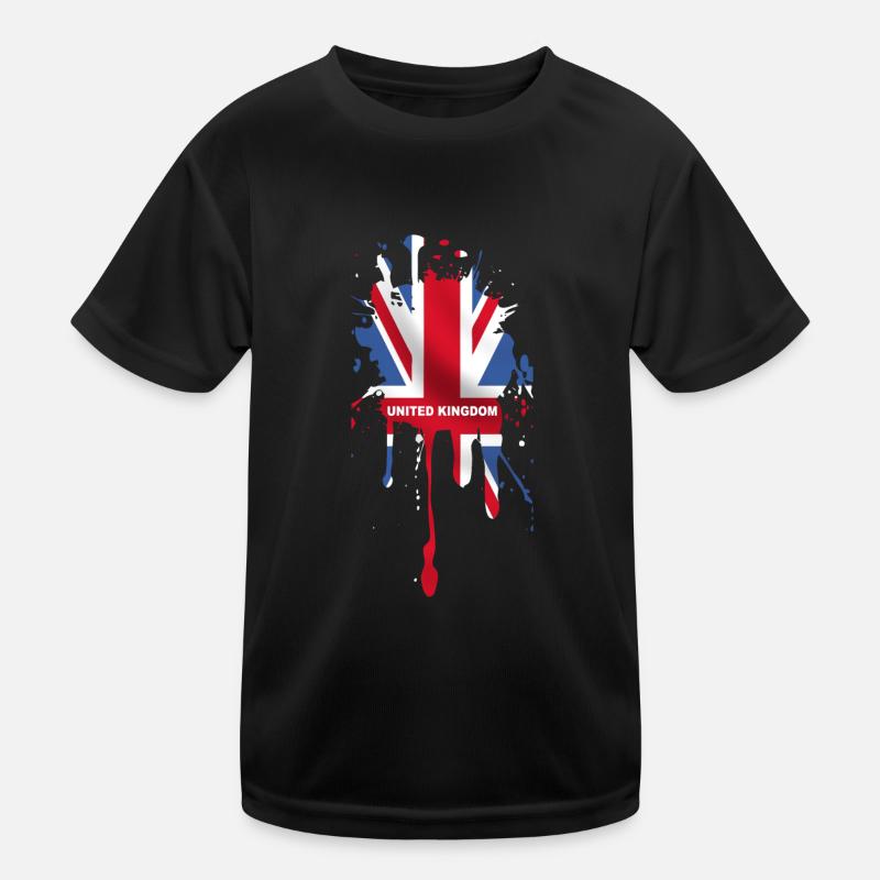 Union Jack 5 Kinder Funktions-T-Shirt