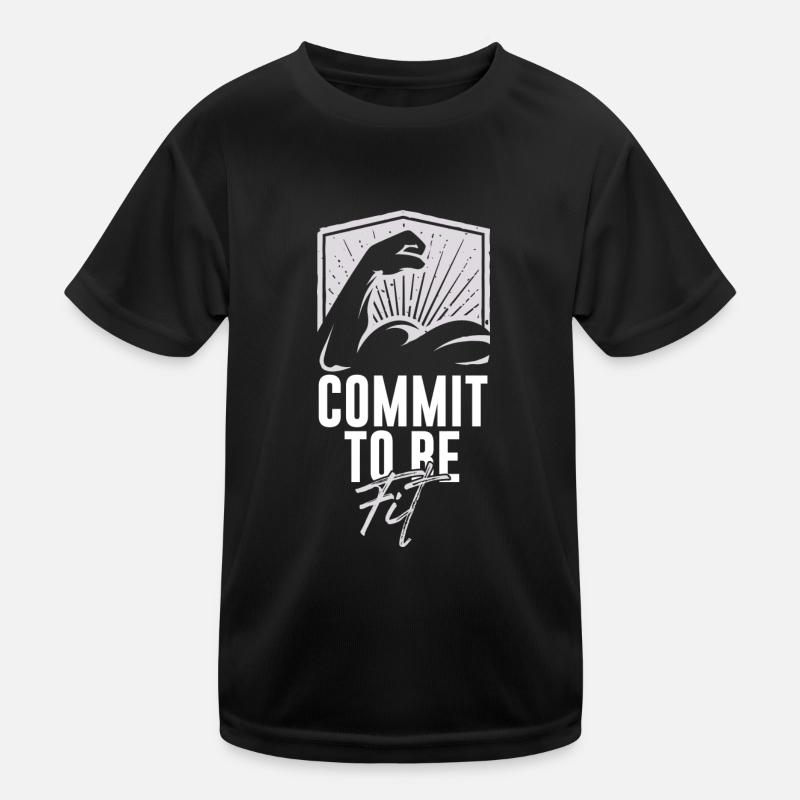 commit to be fit Kinder Funktions-T-Shirt