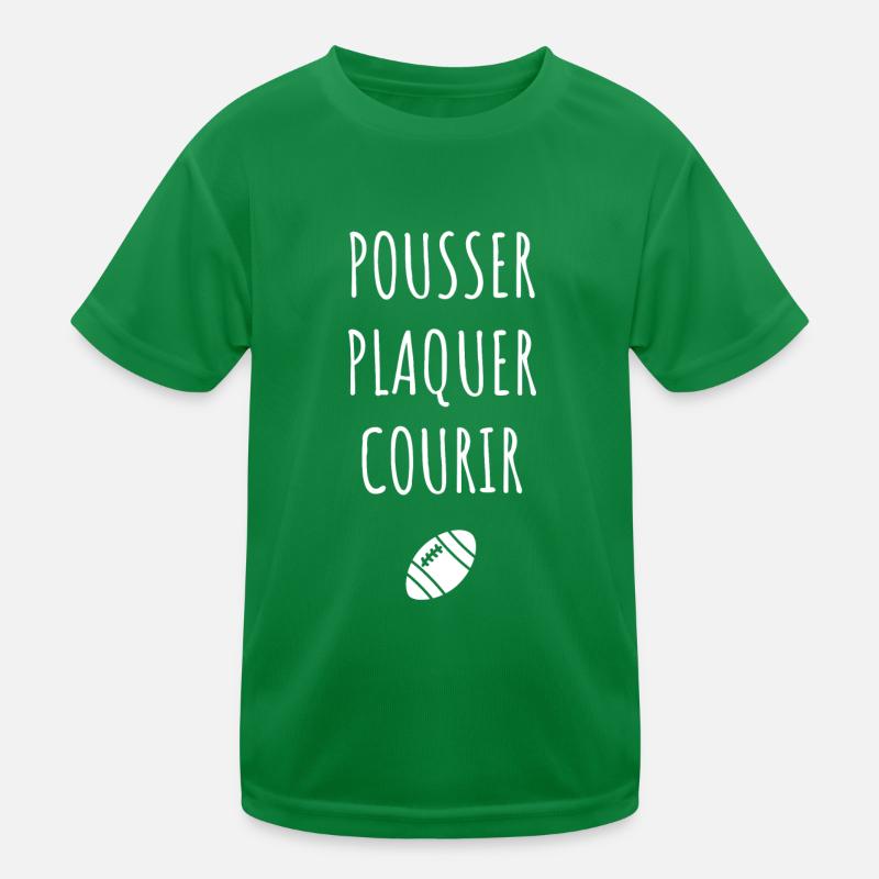 Pousser plaquer courir rugby T-shirt sport Enfant