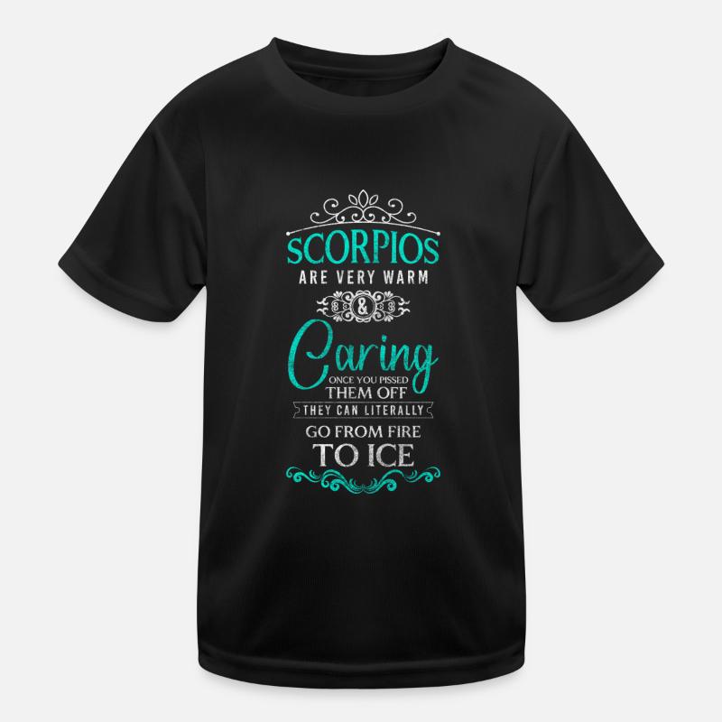 Scorpio zodiac constellation Kids Functional T-Shirt