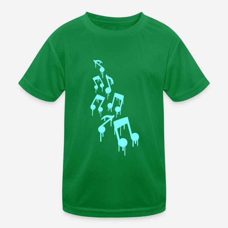 Music Sheet Music Cool Graffiti Drop Spray Sheet Music Kids Functional T-Shirt