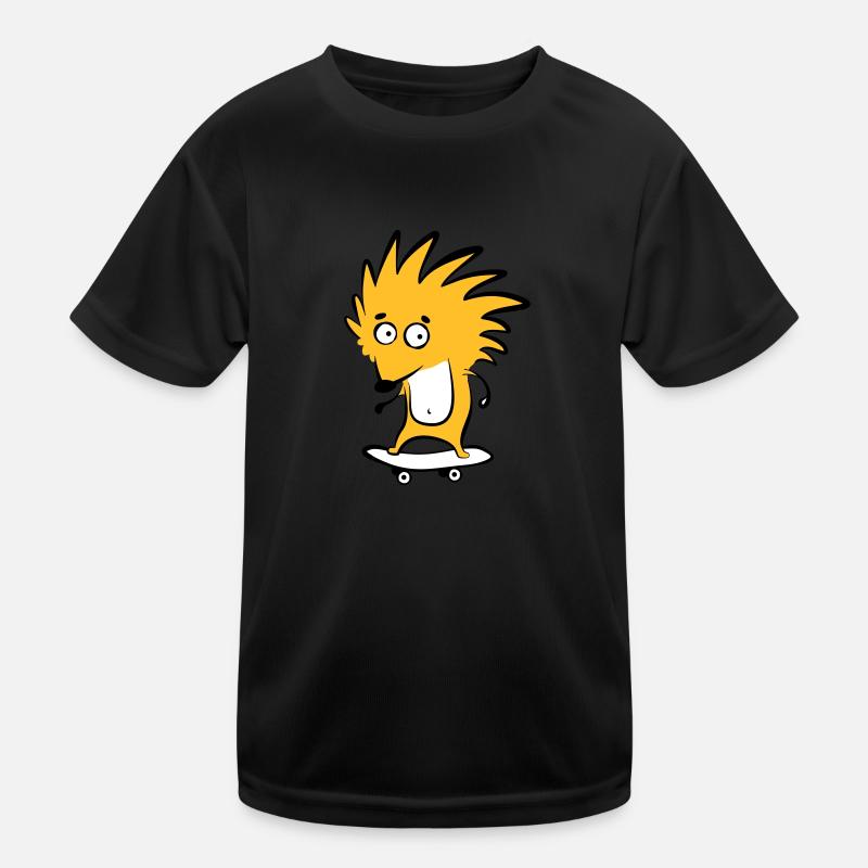 Skate-Igel "Knut H. Heckmann" Kinder Funktions-T-Shirt