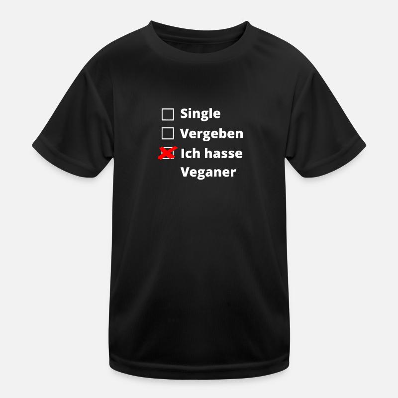 Ich hasse Veganer Kinder Funktions-T-Shirt