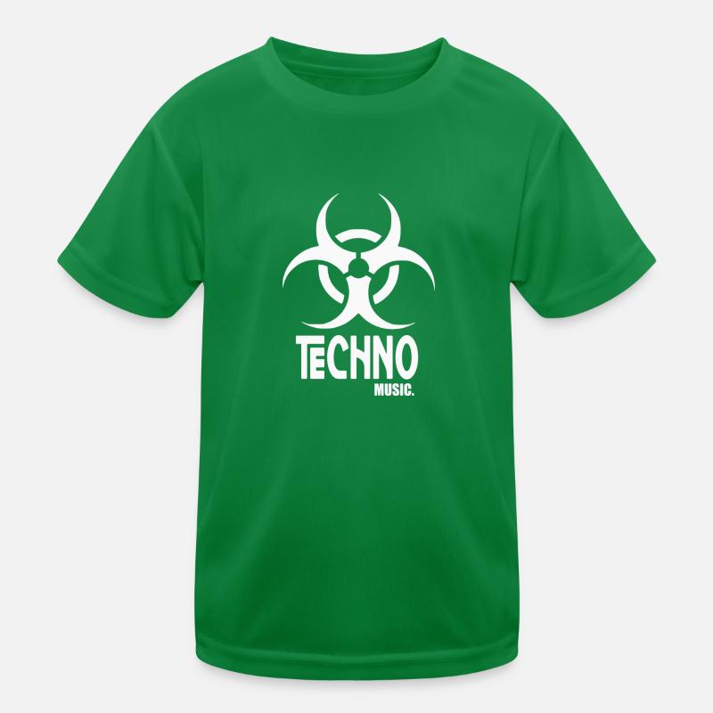 Techno music Kids Functional T-Shirt