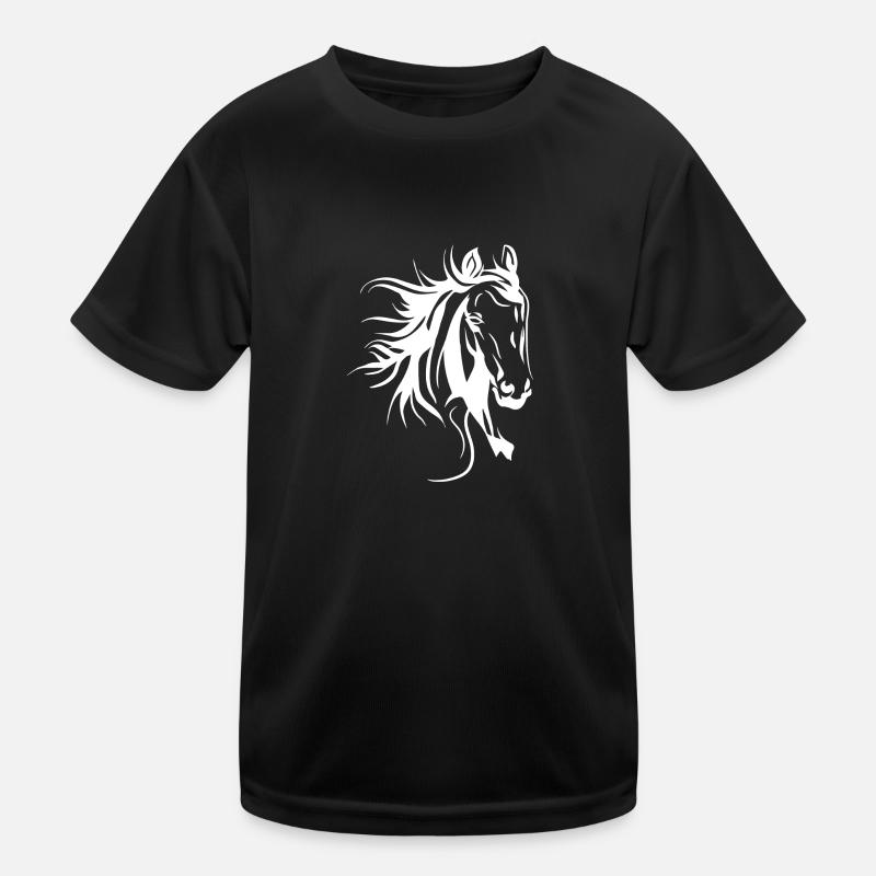 Pferd Lover Pferd Kopf Pferde Kinder Funktions-T-Shirt