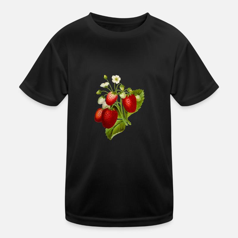 Erdbeeren Illustration Kinder Funktions-T-Shirt