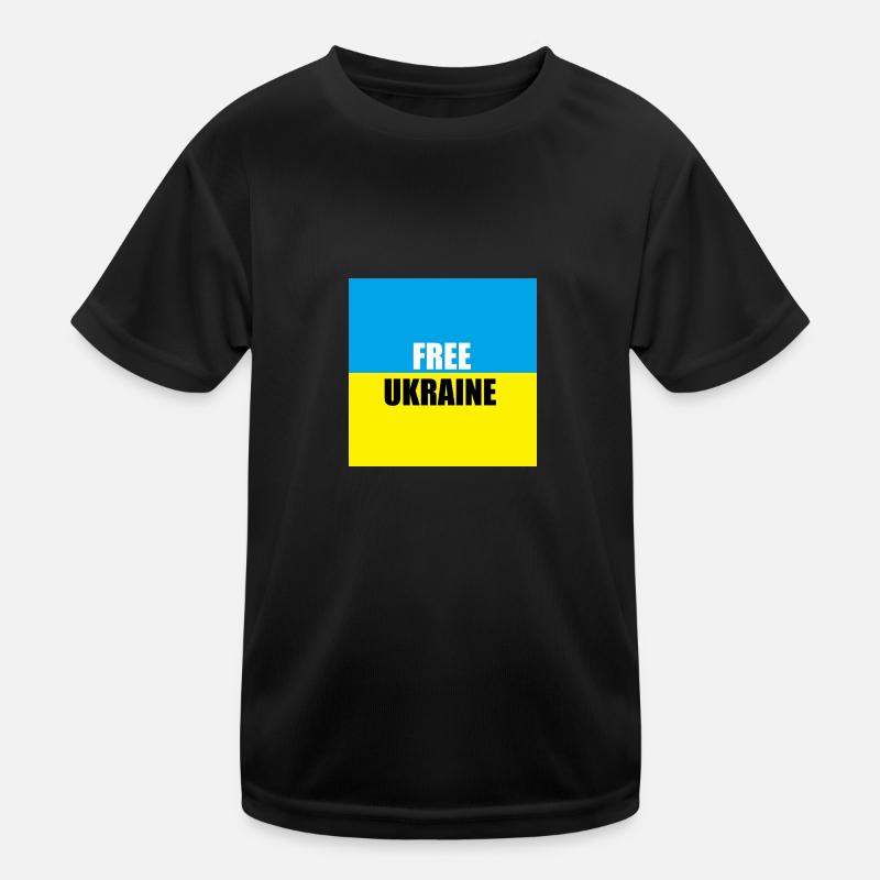 free ukraine Kinder Funktions-T-Shirt