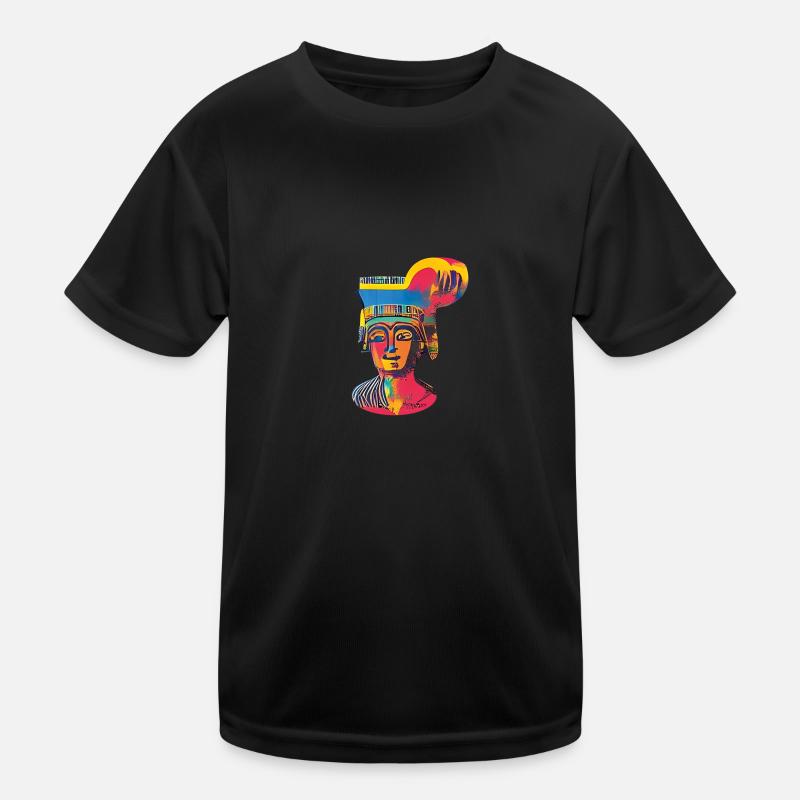 Warhols Der Pharao Pop-Art - KI Kunstwerk Kinder Funktions-T-Shirt