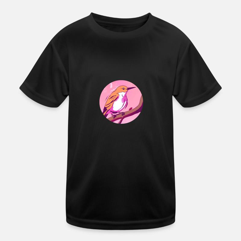 Spring Awakening Bird Kids Functional T-Shirt