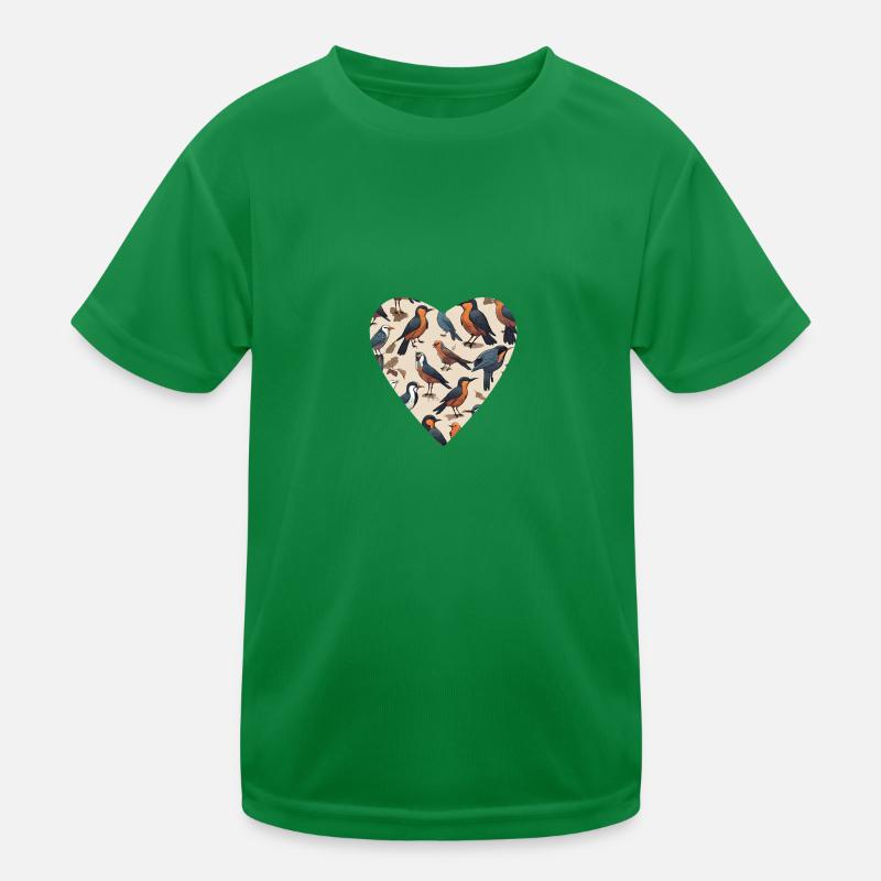 Variété d’oiseaux T-shirt sport Enfant