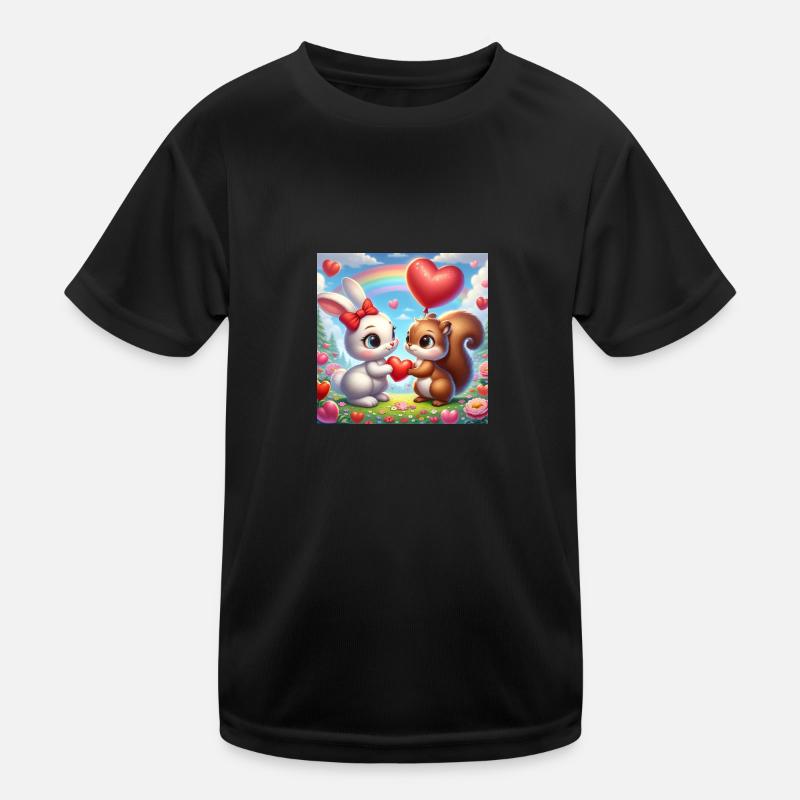 Valentinstag 1000px Kinder Funktions-T-Shirt