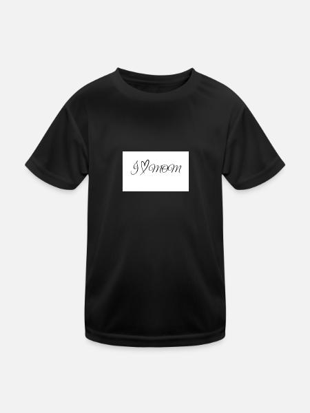 Mama - Kinder Funktions-T-Shirt - Schwarz - Vorne