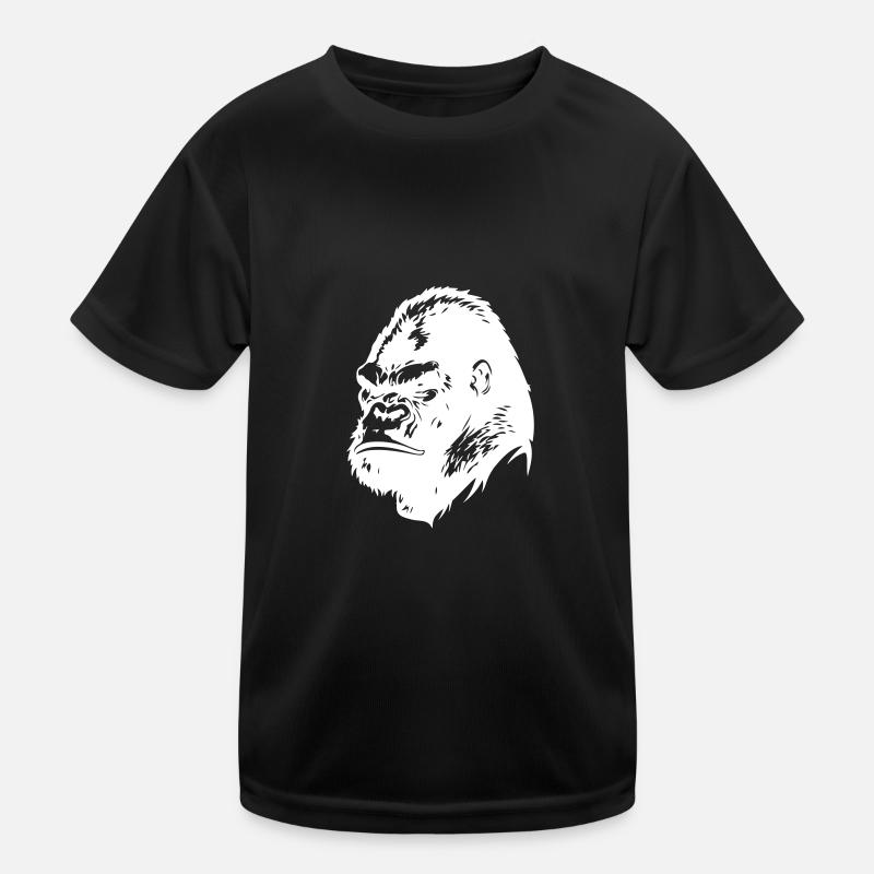 Gorilla Head Kids Functional T-Shirt