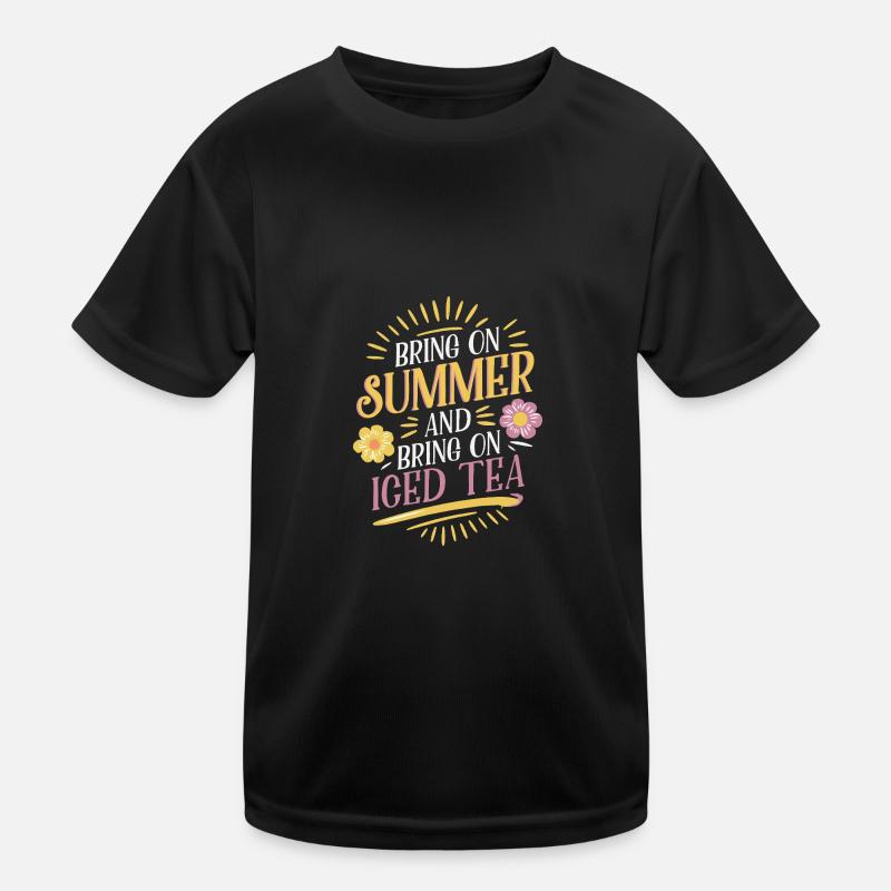 Der Sommer und die Eistee-Vibes Kinder Funktions-T-Shirt