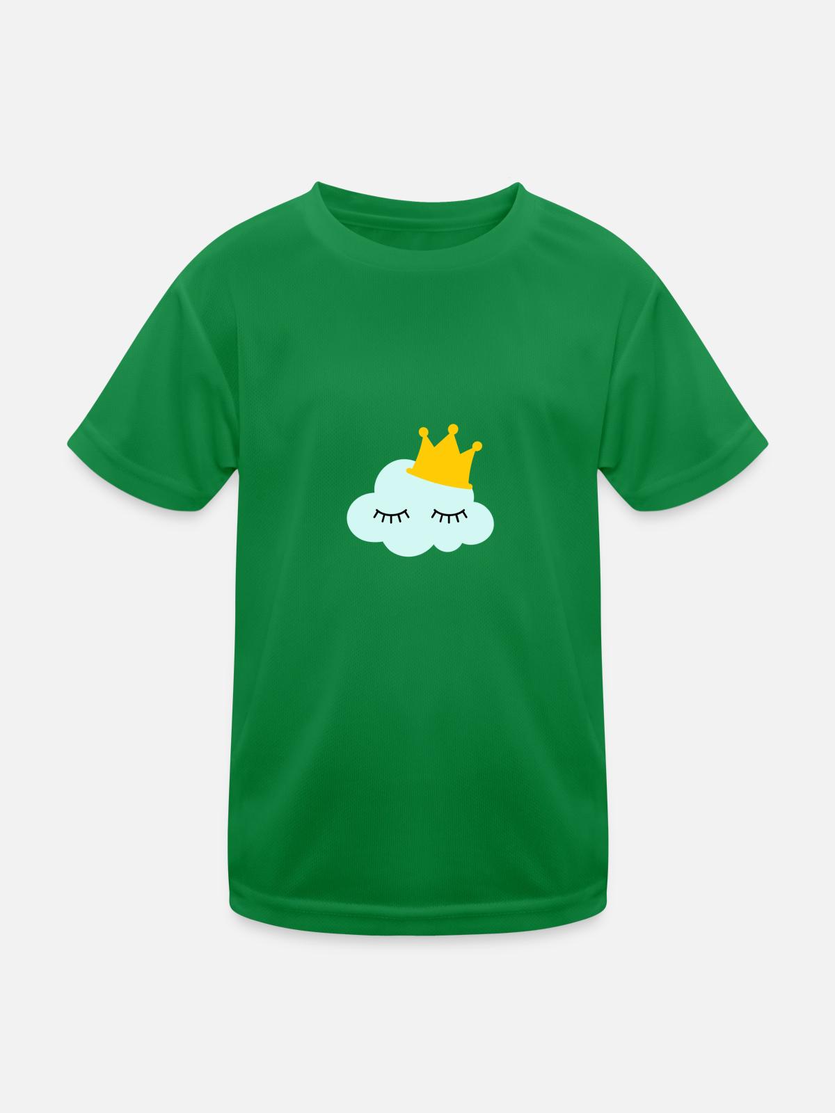 cloud - Kids Functional T-Shirt - kelly green - Front