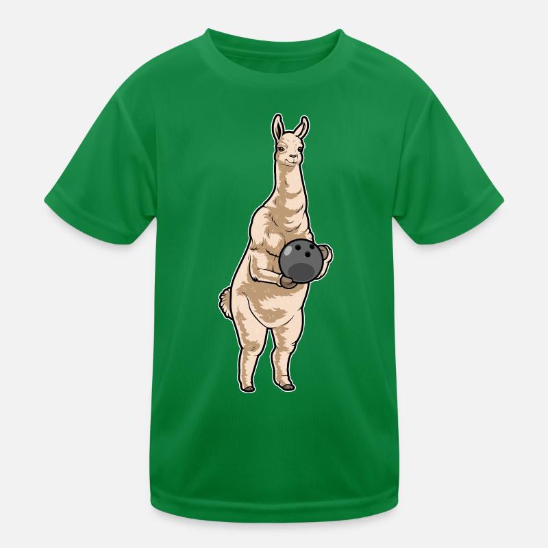 Lama Bowling Bowlingkugel Kinder Funktions-T-Shirt