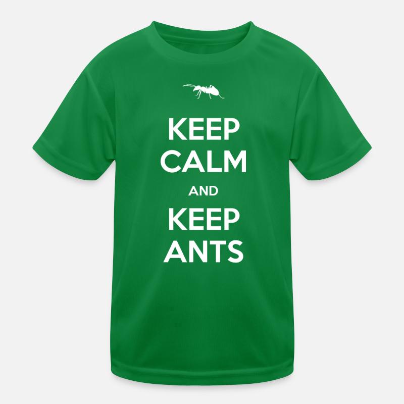 Ant - Keep calm and keep ants Kids Functional T-Shirt