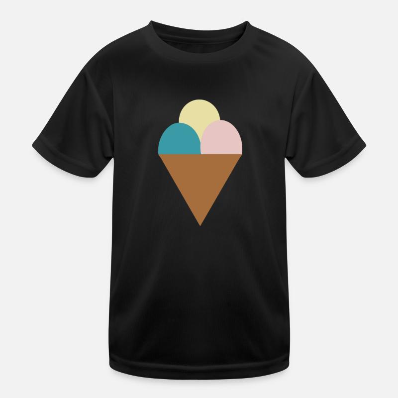 Sommer Sonne Eis Freunde Urlaub Geschenk Tshirt Kinder Funktions-T-Shirt