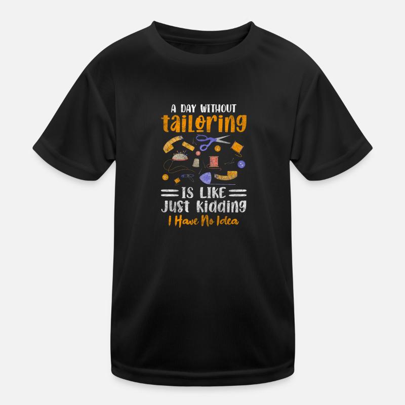 Seamstress Scissors Tailor Crochet Kids Functional T-Shirt