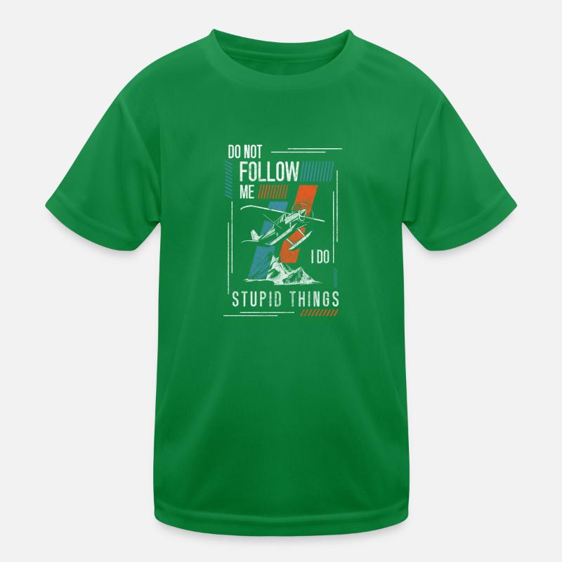 Skydive Luft Pilot Kinder Funktions-T-Shirt