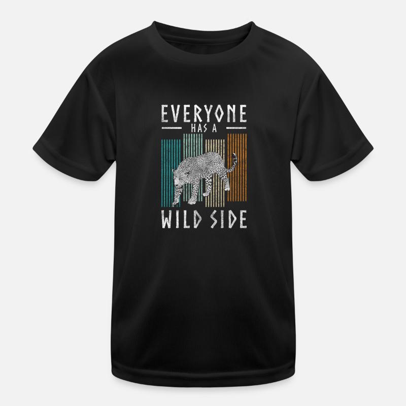 Leopard Big Cat Kids Functional T-Shirt