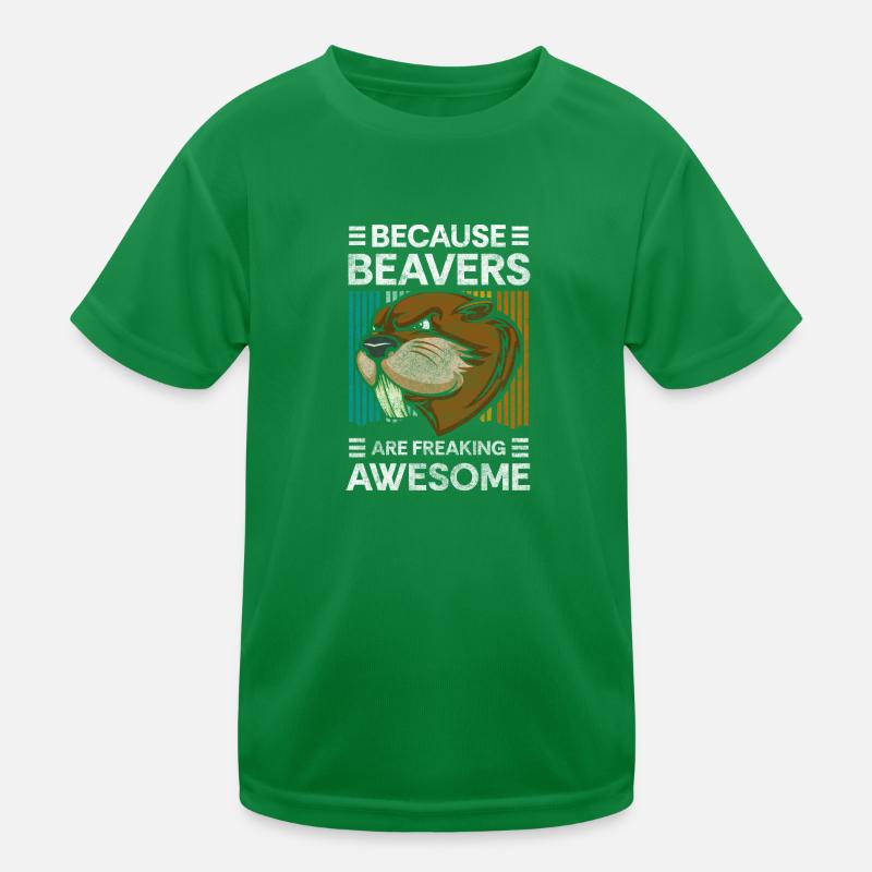 Constructeur de barrages de castors Nature T-shirt sport Enfant