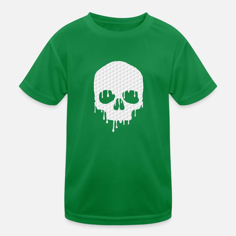 Golf Skeleton - A Cool Skull Design For Golf Lover Kids Functional T-Shirt