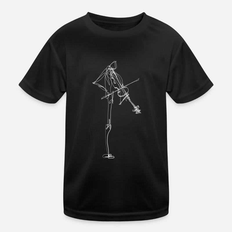 Geige Kinder Funktions-T-Shirt