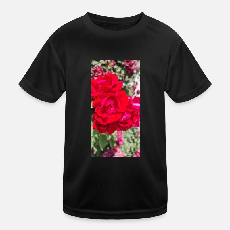 Rose rouge T-shirt sport Enfant