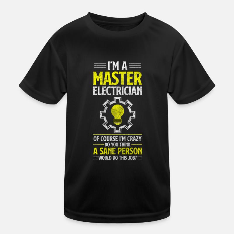 Profession de l’électricité Éclairage électrique T-shirt sport Enfant