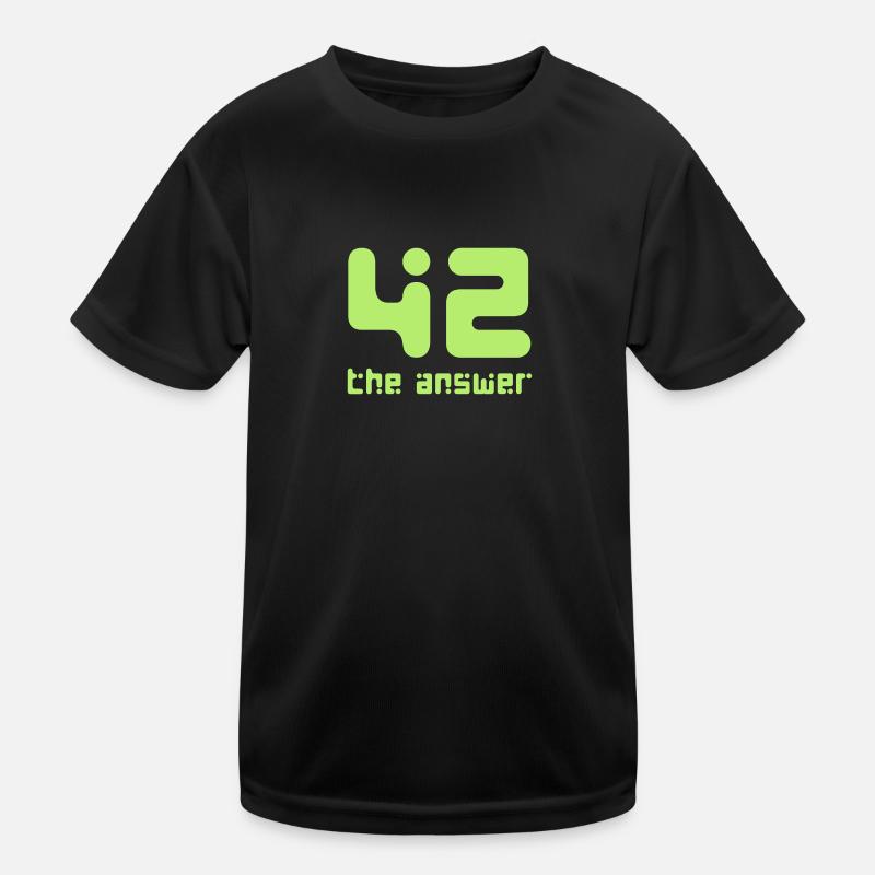 42, la réponse d’Answer Galaxis Science Fiction UFO T-shirt sport Enfant