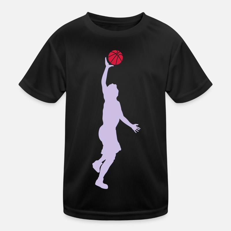 basketball Kinder Funktions-T-Shirt
