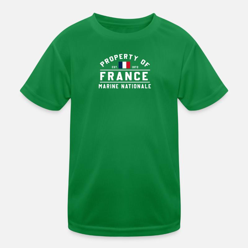French Navy Ownership Kids Functional T-Shirt