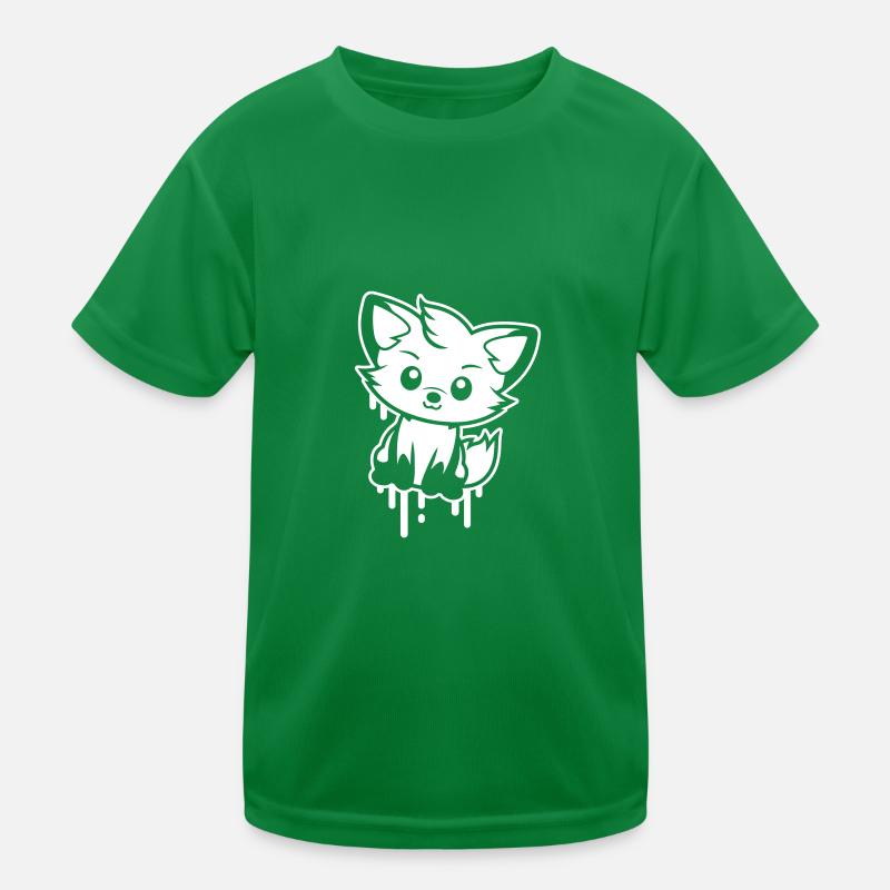Fuchs Comic Kinder Funktions-T-Shirt