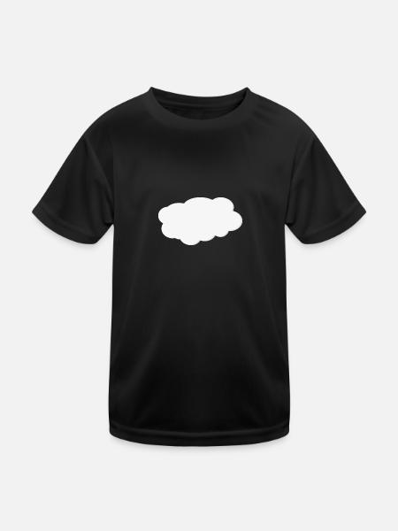 Cloud - Kids Functional T-Shirt - black - Front